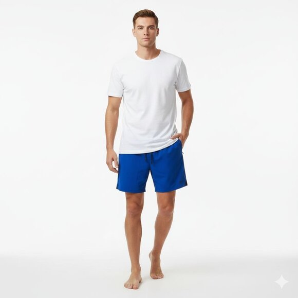 Rhone Athletic Shorts w/Liner Men's Large Blue (5.5" inseam) - Picture 3 of 8